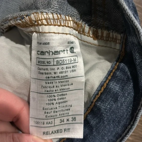 Carhartt men’s relaxed fit jeans - Picture 5 of 7